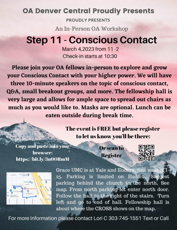 Step 11 - Conscious Contact Workshop @ Grace United Methodist Church